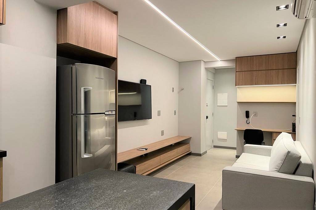 - Apartamento de 46m² mobiliado com 1 quarto à venda no bairro Vila Olímpia.