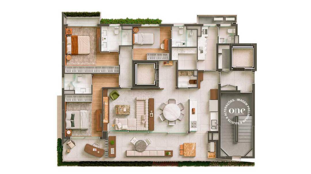 - Apartamento com 173 m², 3 quartos sendo 3 suítes à venda no bairro Itaim Bibi.