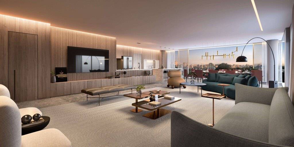 - Apartamento com 227 m² a 322m², 3 a 4 quartos sendo 3 a 4 suítes à venda no bairro Jardim América.