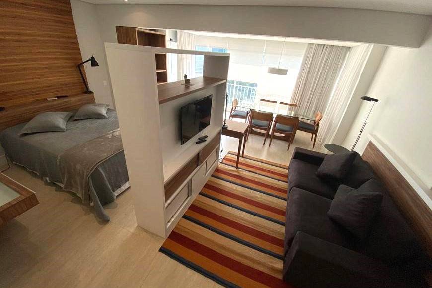 - Apartamento com 54 m², 1 quarto sendo 1 suíte para alugar no bairro Vila Nova Conceição.