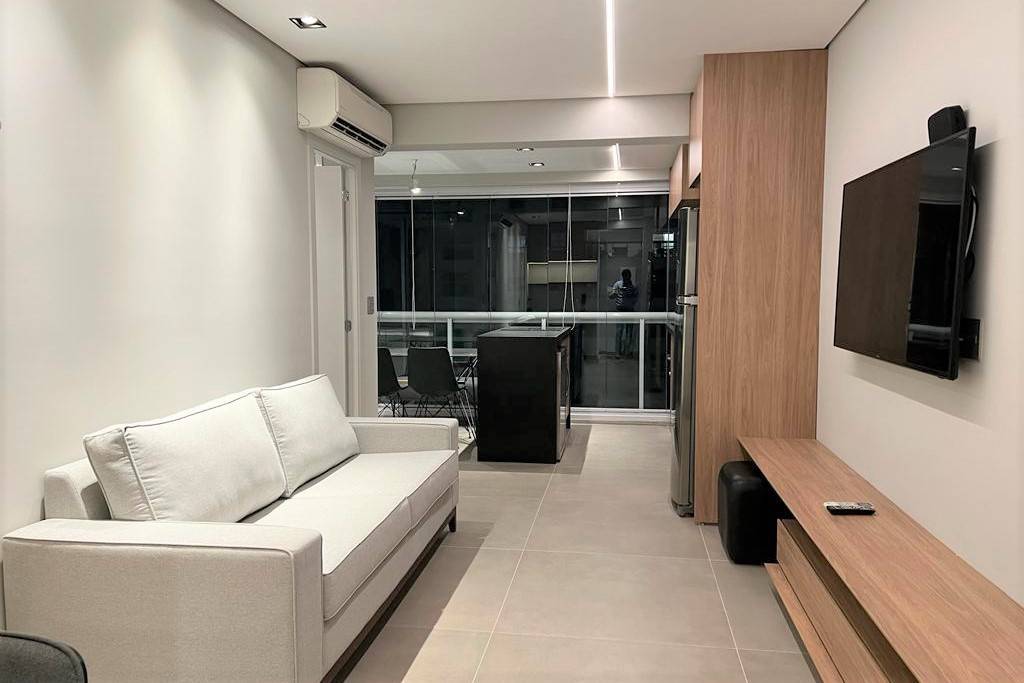Apartamento de 46m² mobiliado com 1 quarto à venda no bairro Vila Olímpia. - Andréa Vallis